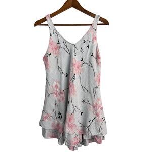 Luca Vanucci Linen Tunic Sleeveless Blouse Top - M